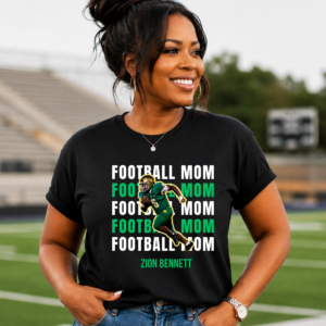 Personalized Football Mom & Dad Tee