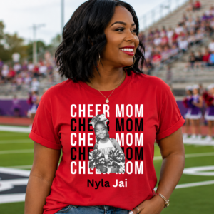 Personalized Cheer Mom and Dad Tee
